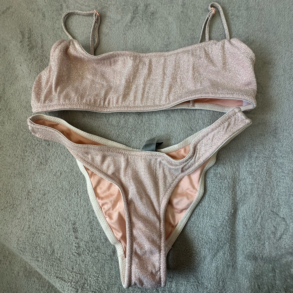 Triangl sparkle bikini set